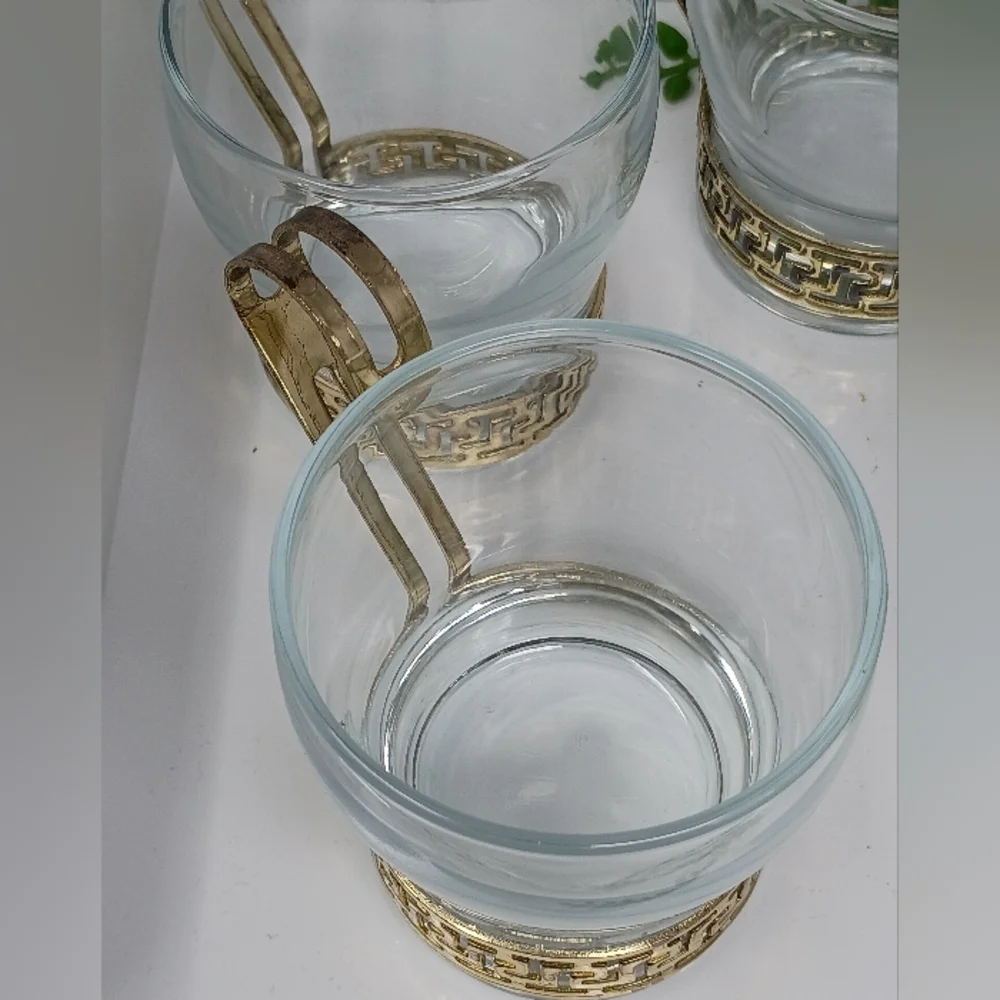 Elegant Gold Patterned Glasses